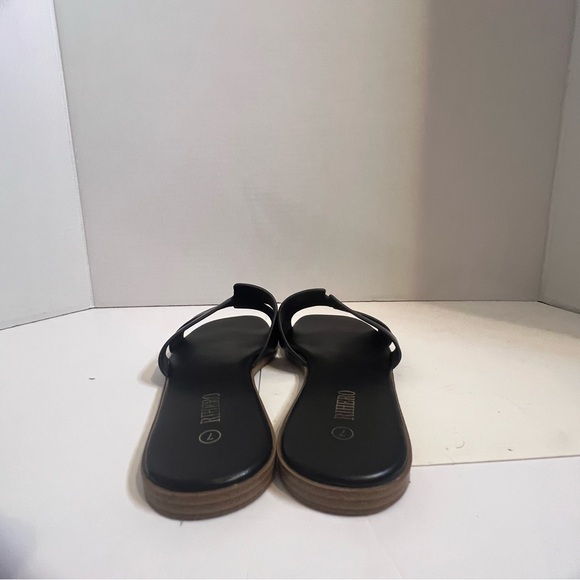 Women’s Flat Slip On Slide Sandals, Rihero , Black, Size 7 - Picture 6 of 8